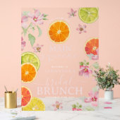 Citrus Roze Main Squeeze Vrijgezellenfeest Brunch Acryl Bord (Huwelijk)