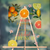 Citrus Roze Main Squeeze Vrijgezellenfeest Brunch Acryl Bord (Neutraal)