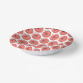 Citrus Roze Multi Papieren Kommen (Gebogen)