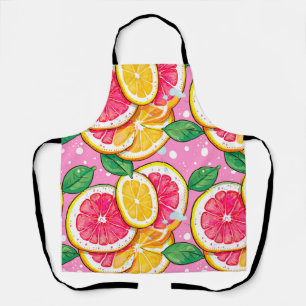 Citrus Roze Stippen Schort