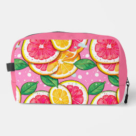 Citrus Roze Stippen Toilettasje