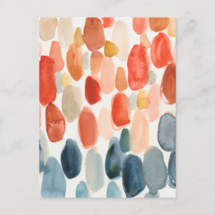 Citrus Season - Koraal- en Blauwe Stenen Briefkaart