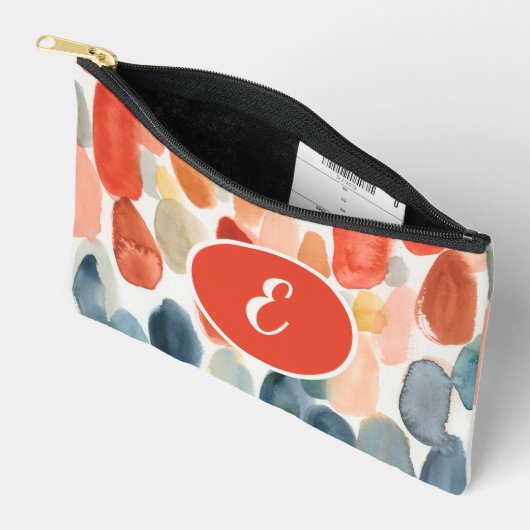Citrus Season - Koraal- en Blauwe Stenen Etui (Open)