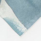 Citrus Season - Koraal- en Blauwe Stenen Fleece Deken (Hoek)