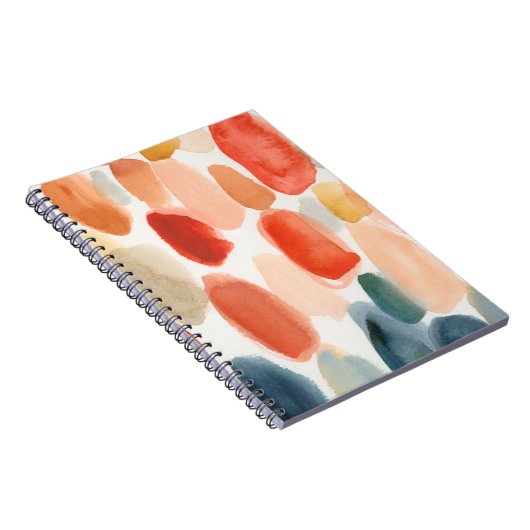 Citrus Season - Koraal- en Blauwe Stenen Notitieboek (Rechterzijde)