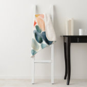 Citrus Season - Koraal- en Blauwe Stenen Sherpa Deken (In situ)