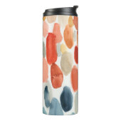 Citrus Season - Koraal- en Blauwe Stenen Thermosbeker (Gedraaid links)