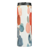 Citrus Season - Koraal- en Blauwe Stenen Thermosbeker (Achterkant)