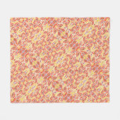 Citrus Sinaasappel Abstract Patroon Fleece Deken (Voorkant (Horizontaal))