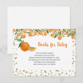 Citrus Sinaasappel Baby Boeken inlegkaart Briefkaart (Voorkant / Achterkant)
