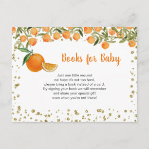 Citrus Sinaasappel Baby Boeken inlegkaart Briefkaart