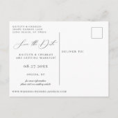 Citrus Sinaasappel Bloemen Bruiloft Save the Date Aankondigingskaart (Achterkant)