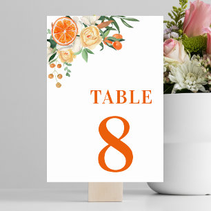 Citrus Sinaasappel Bloemige Mandarijn Tafel 8 Brui Kaart