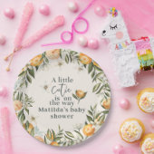 Citrus, sinaasappel + bloesem baby shower party de papieren bordje (Feest)