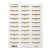 Citrus, sinaasappel + bloesem, kleine baby shower etiket (Full Sheet)