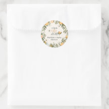 Citrus, sinaasappel + bloesem, kleine baby shower