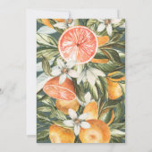 Citrus, sinaasappel + bloesems baby shower (Achterkant)