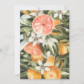 Citrus, sinaasappel + bloesems baby shower (Achterkant)