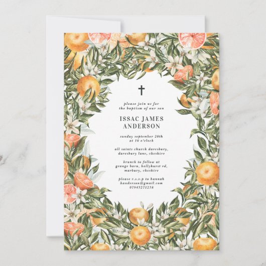 Citrus, sinaasappel + blossom, dop (Voorkant)