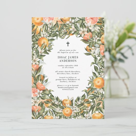 Citrus, sinaasappel + blossom, dop (Staand voorkant)