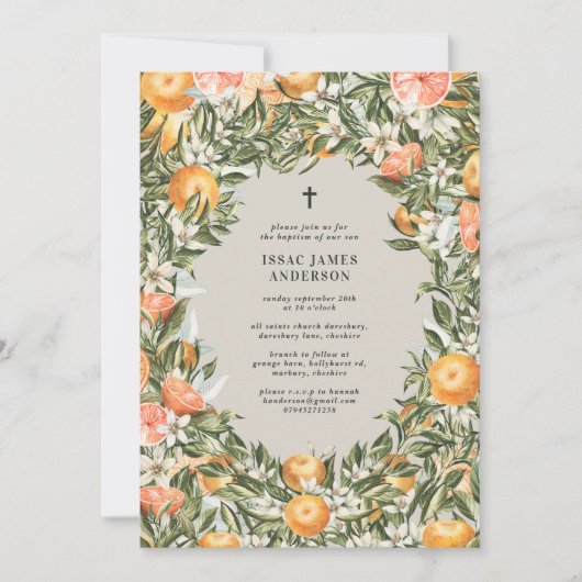 Citrus, sinaasappel + blossom, dop (Voorkant)