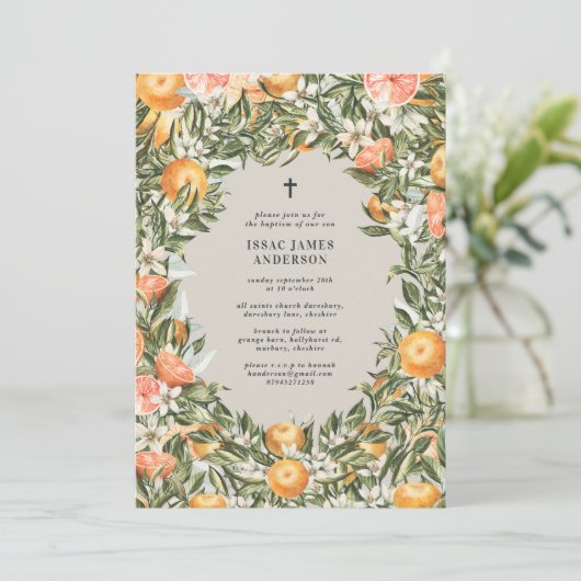 Citrus, sinaasappel + blossom, dop (Staand voorkant)