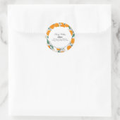 Citrus Sinaasappel Body Butter Badzeep Branding Ronde Sticker (Tas)