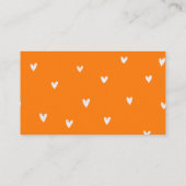 Citrus Sinaasappel Bruiloft Feest Recept Verzoek Informatiekaartje (Achterkant)