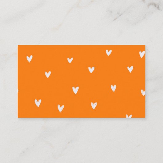 Citrus Sinaasappel Bruiloft Feest Recept Verzoek Informatiekaartje (Achterkant)