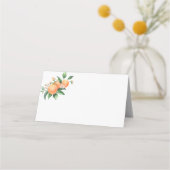 Citrus sinaasappel - bruiloft plaatskaartje (Achterkant)