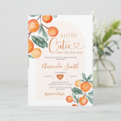 Citrus Sinaasappel Een beetje cutie is op de weg Kaart (Staand voorkant)