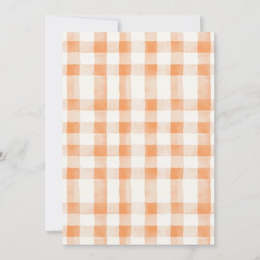 Citrus Sinaasappel Floral Little Cutie Baby shower Kaart (Achterkant)