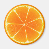 Citrus Sinaasappel Fruit Slice Magneet (Voorkant)