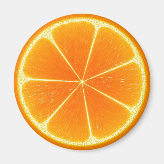 Citrus Sinaasappel Fruit Slice Magneet (Voorkant)