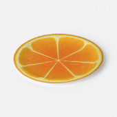 Citrus Sinaasappel Fruit Slice Papieren Bordje (Gekanteld)