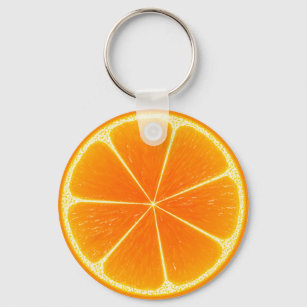Citrus Sinaasappel Fruit Slice Sleutelhanger