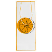 Citrus Sinaasappel geschenkzak wijn sinaasappel Wijn Cadeautas (Achterkant)