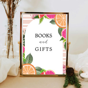 Citrus Sinaasappel groen cutie boeken & geschenken Poster