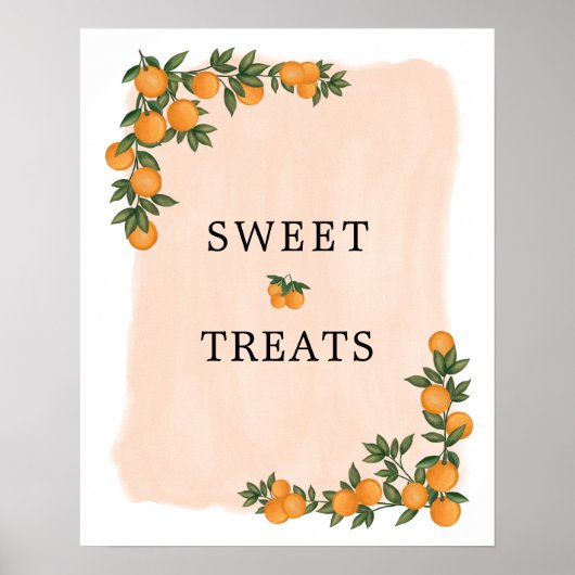 Citrus Sinaasappel groen cutie zoete traktaties te Poster (Voorkant)