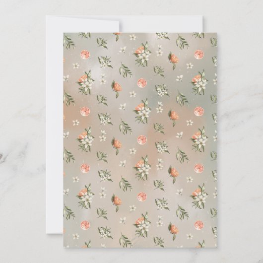 Citrus Sinaasappel Groene Kleine Cutie Geslacht On Kaart (Achterkant)