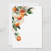 Citrus Sinaasappel Hij of Zij Groenery Geslacht On Kaart (Achterkant)