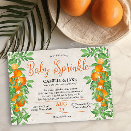 Citrus Sinaasappel Kleine Cutie Neutrale Baby Besp Kaart
