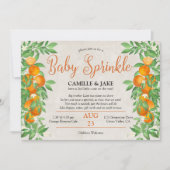 Citrus Sinaasappel Kleine Cutie Neutrale Baby Spri Kaart (Voorkant)