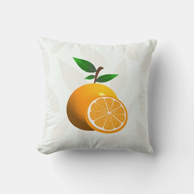 Citrus Sinaasappel Kussen (Voorkant)
