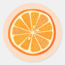 Citrus Sinaasappel Ronde Sticker