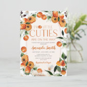 Citrus Sinaasappel Twee kleine cutie zijn op de we Kaart (Staand voorkant)