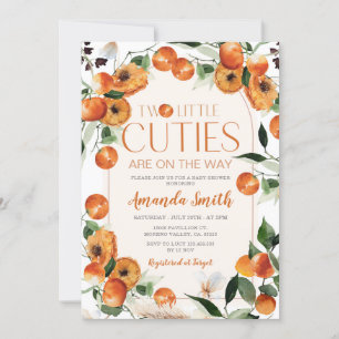 Citrus Sinaasappel Twee kleine cutie zijn op de we Kaart