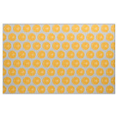 Citrus Sinaasappel Wit grote print stof grijs (Yard (91,4 cm))