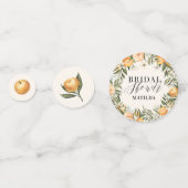 Citrus, sinaasappelbloesem bruidsshowerfeest decor confetti (Voorkanten)