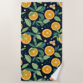 Citrus Sinaasappels bij de marine Strandlaken (Voorkant)